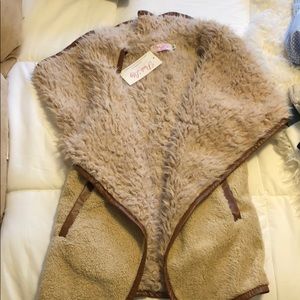 NWT Boutique Faux Fur Vest
